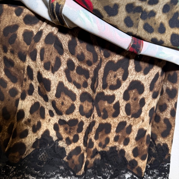 NWOT Dolce & Gabbana Leopard rose print midi skirt Original Price $1250 SZ 10/12 - Picture 5 of 10